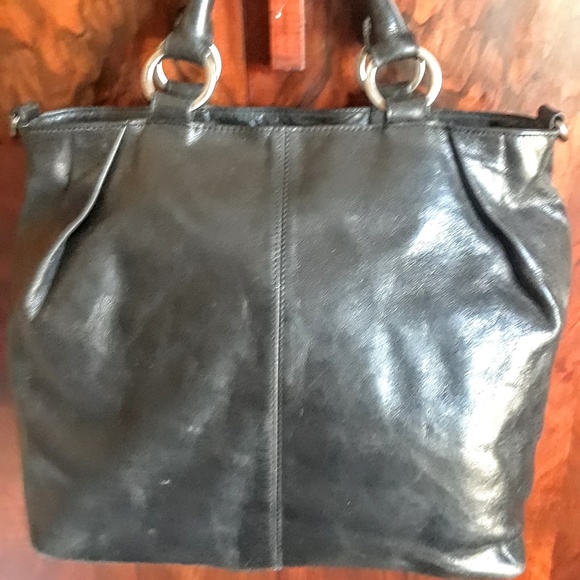 Hobo International Black Vintage Leather Satchel - Picture 2 of 7